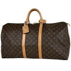 Louis Vuitton Keepall 55 Boston Bag Monogram Brown
