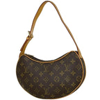 Louis Vuitton Pochette Croissant Shoulder Bag Monogram Brown