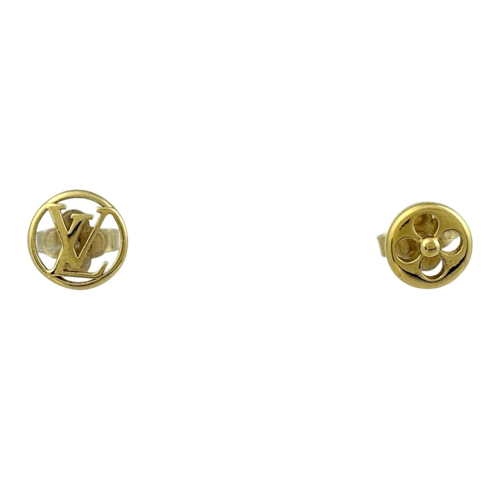 Louis Vuitton Cles Earrings Gold Plated