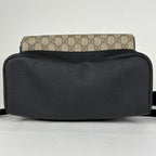 Gucci GG Pattern Backpack Beige Black — view 3