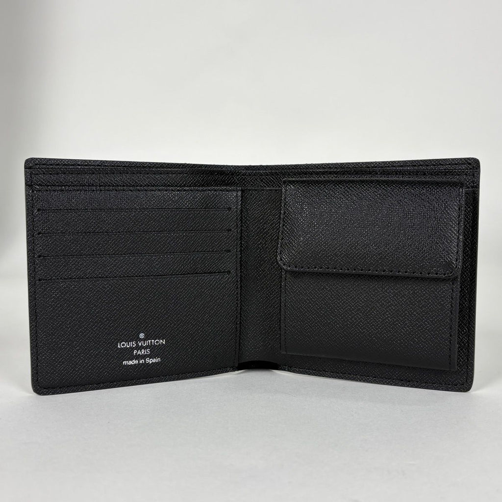 Louis Vuitton Portefeuille Marco Damier Graphite Black Wallet — view 5