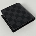 Louis Vuitton Portefeuille Marco Damier Graphite Black Wallet — view 2