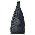 Louis Vuitton Shoulder Bag Monogram Shadow Duo Noir Leather Cowhide