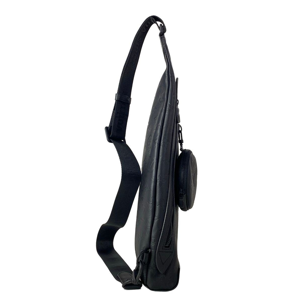 Louis Vuitton Shoulder Bag Monogram Shadow Duo Noir Leather Cowhide — view 2