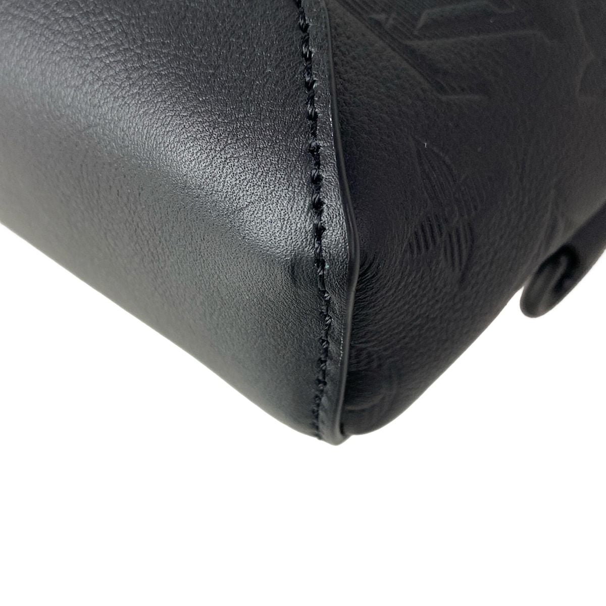 Louis Vuitton Shoulder Bag Monogram Shadow Duo Noir Leather Cowhide — view 7