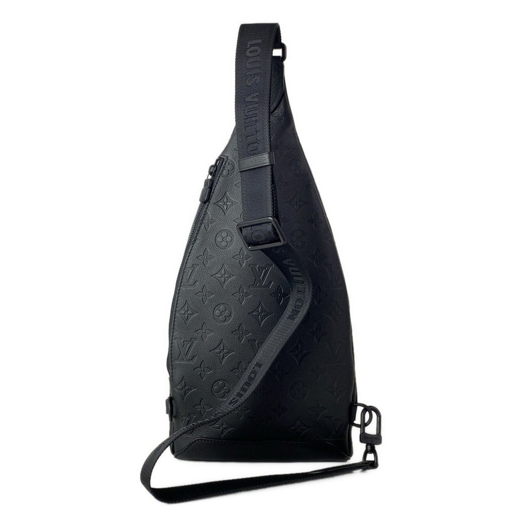 Louis Vuitton Shoulder Bag Monogram Shadow Duo Noir Leather Cowhide — view 3