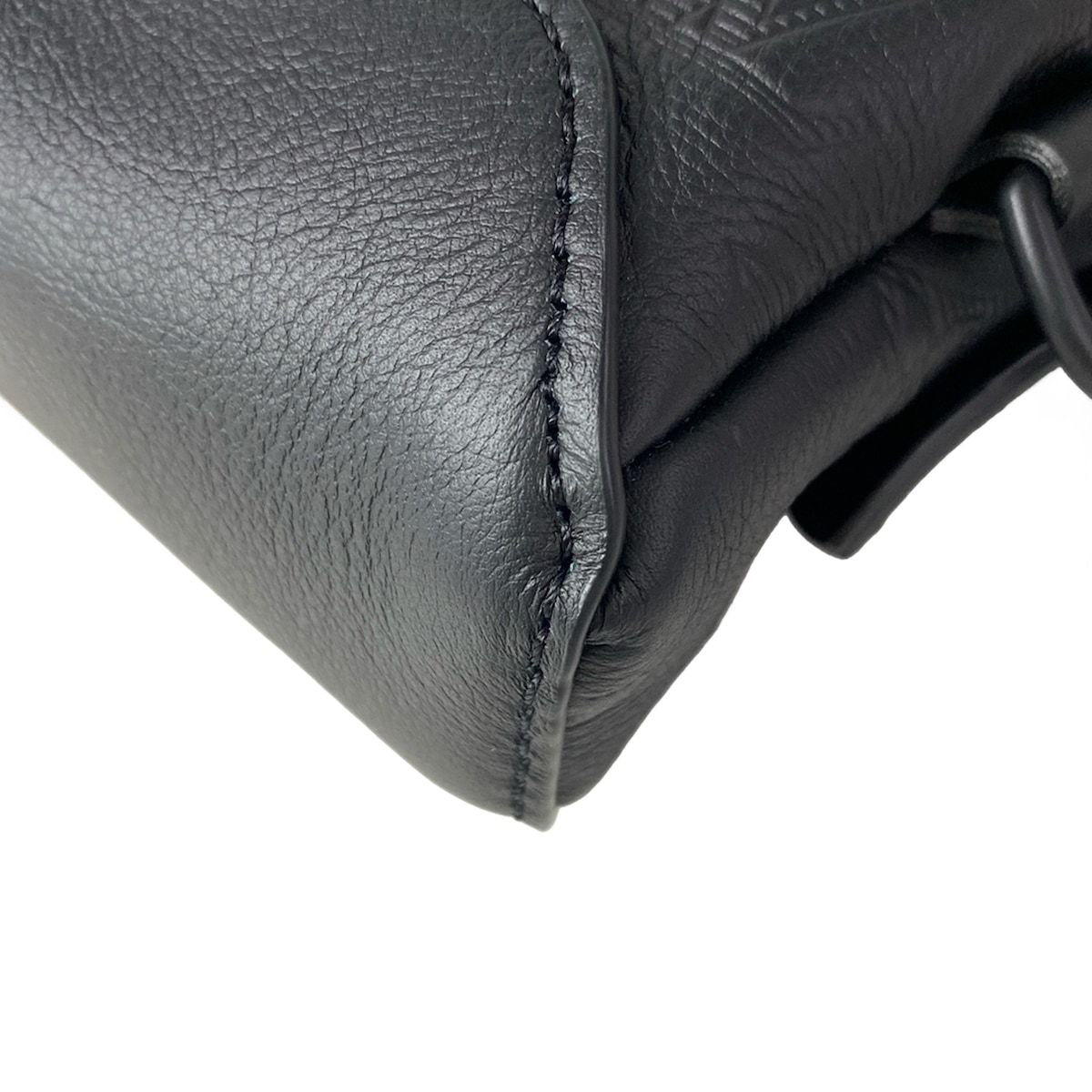 Louis Vuitton Shoulder Bag Monogram Shadow Duo Noir Leather Cowhide — view 9