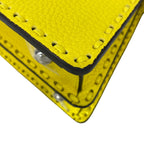 Fendi Handbag Peekaboo Icy Petit Selleria Arbb Yellow Leather — view 7