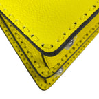 Fendi Handbag Peekaboo Icy Petit Selleria Arbb Yellow Leather — view 8