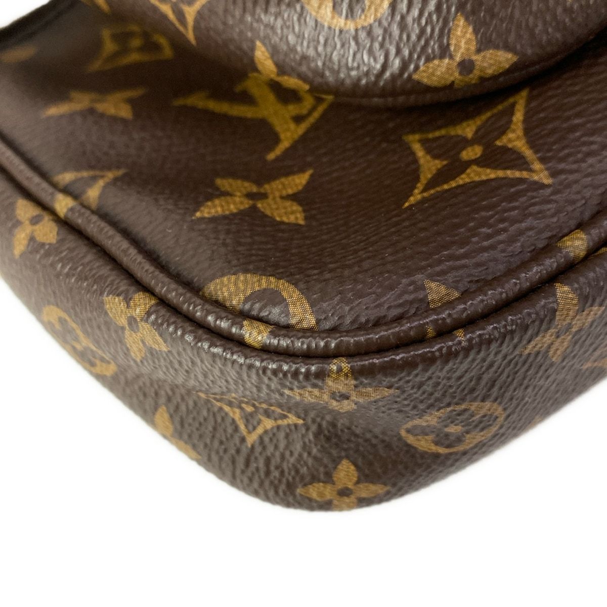 Louis Vuitton Shoulder Bag Monogram Multi Pochette Khaki Leather — view 6