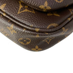 Louis Vuitton Shoulder Bag Monogram Multi Pochette Khaki Leather — view 7