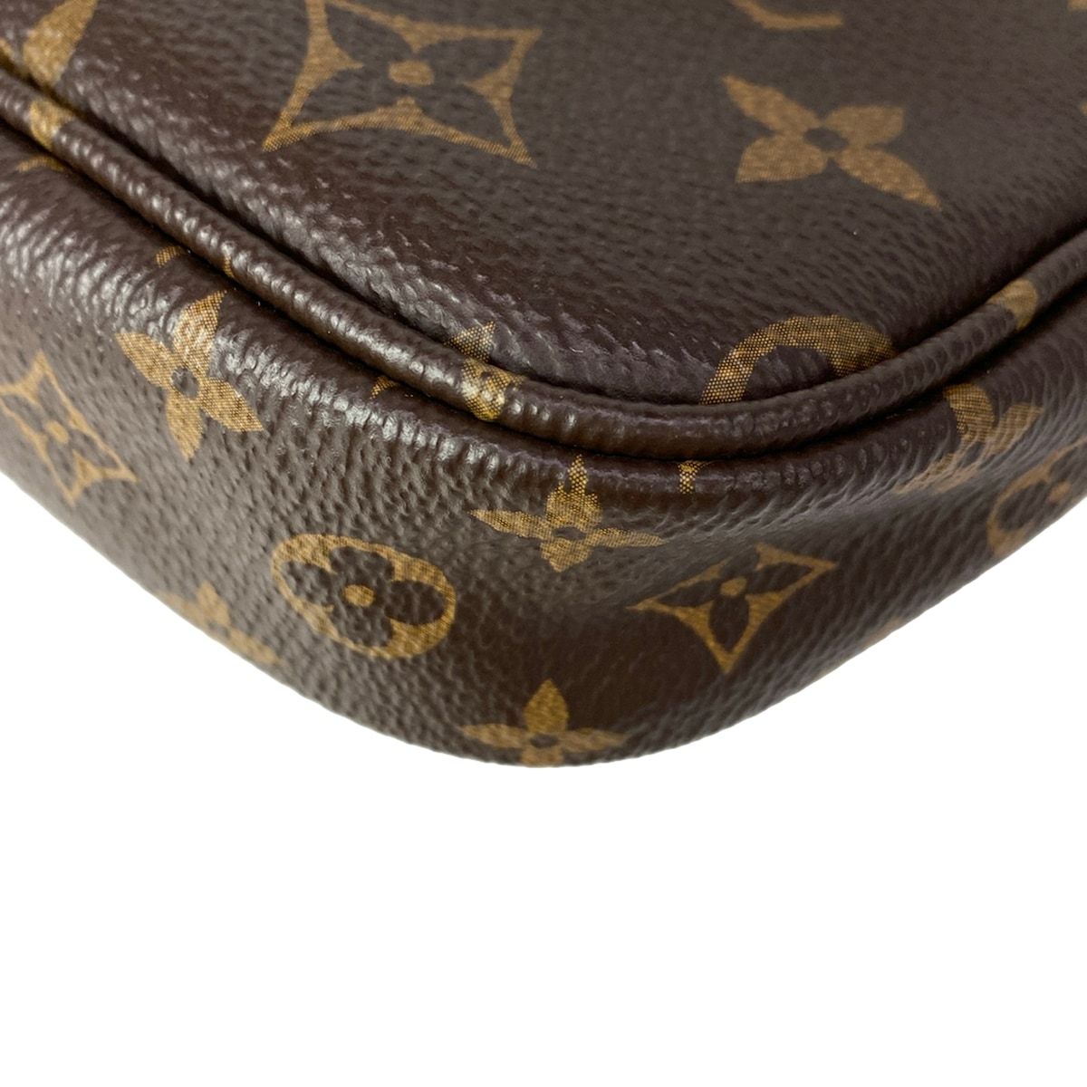 Louis Vuitton Shoulder Bag Monogram Multi Pochette Khaki Leather — view 9