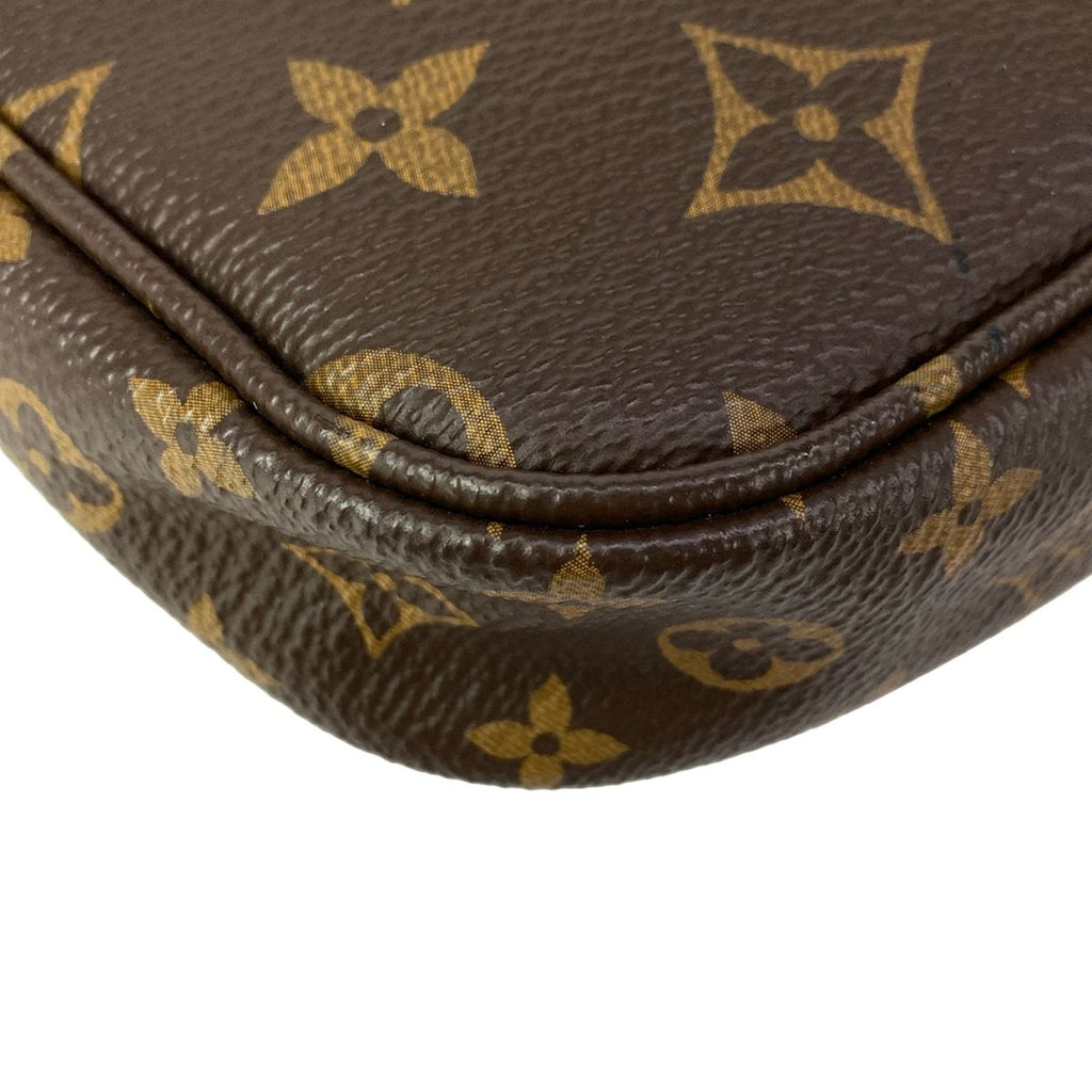 Louis Vuitton Shoulder Bag Monogram Multi Pochette Khaki Leather — view 8