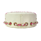 Chanel Shoulder Bag Ivory Pink Clear Cruise Line Chain Lifting Leather Ring — view 5