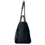 Chanel Tote Deauville Line GM Black Chain Shoulder Leather — view 2