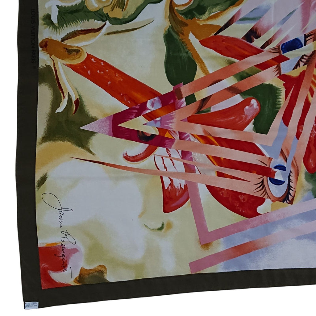 Louis Vuitton James Rosenquist Silk Shawl Scarf Large — view 6