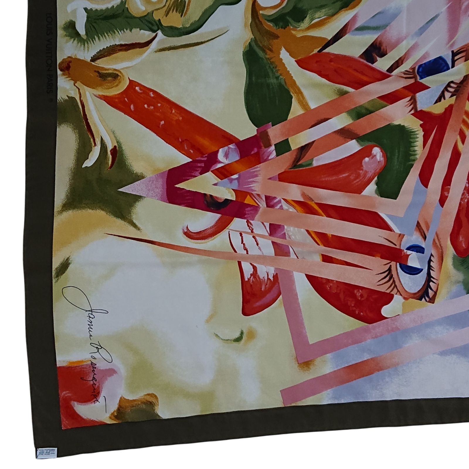 Louis Vuitton James Rosenquist Silk Shawl Scarf Large — view 6