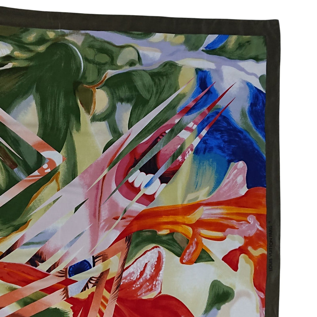 Louis Vuitton James Rosenquist Silk Shawl Scarf Large — view 8