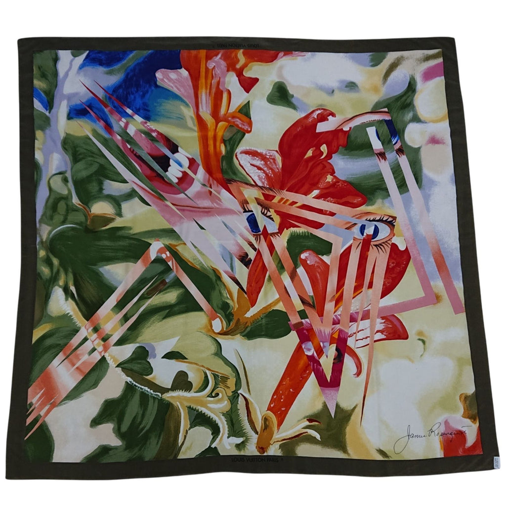 Louis Vuitton James Rosenquist Silk Shawl Scarf Large