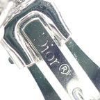 Dior CD Logo Earrings Rhinestone Silver — view 7