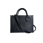Louis Vuitton Monogram Empreinte Handbag On The Go PM Tote Noir — view 2