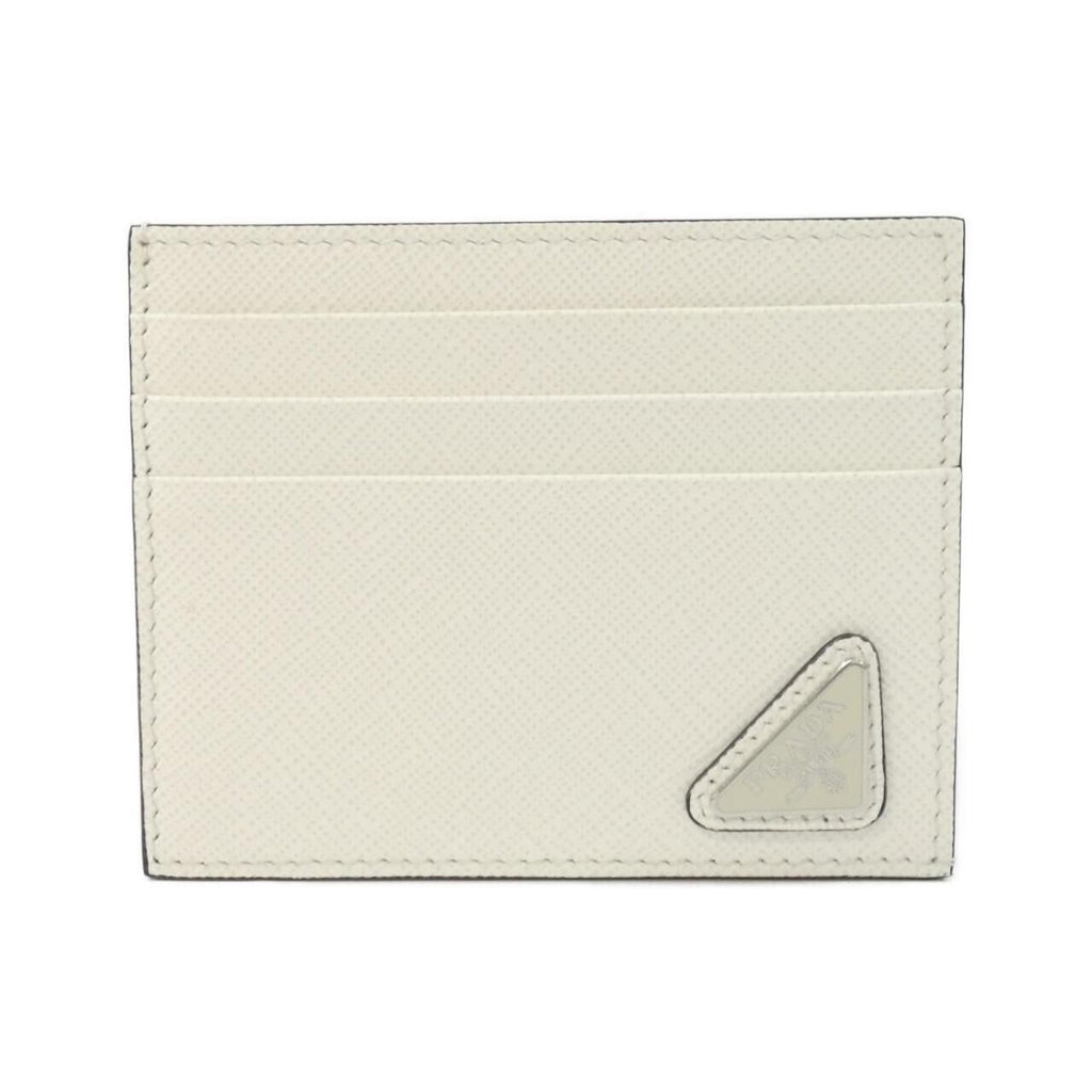 Prada Card Case Card Holders White