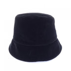 Prada Triangle Logo Velvet Bucket — view 4