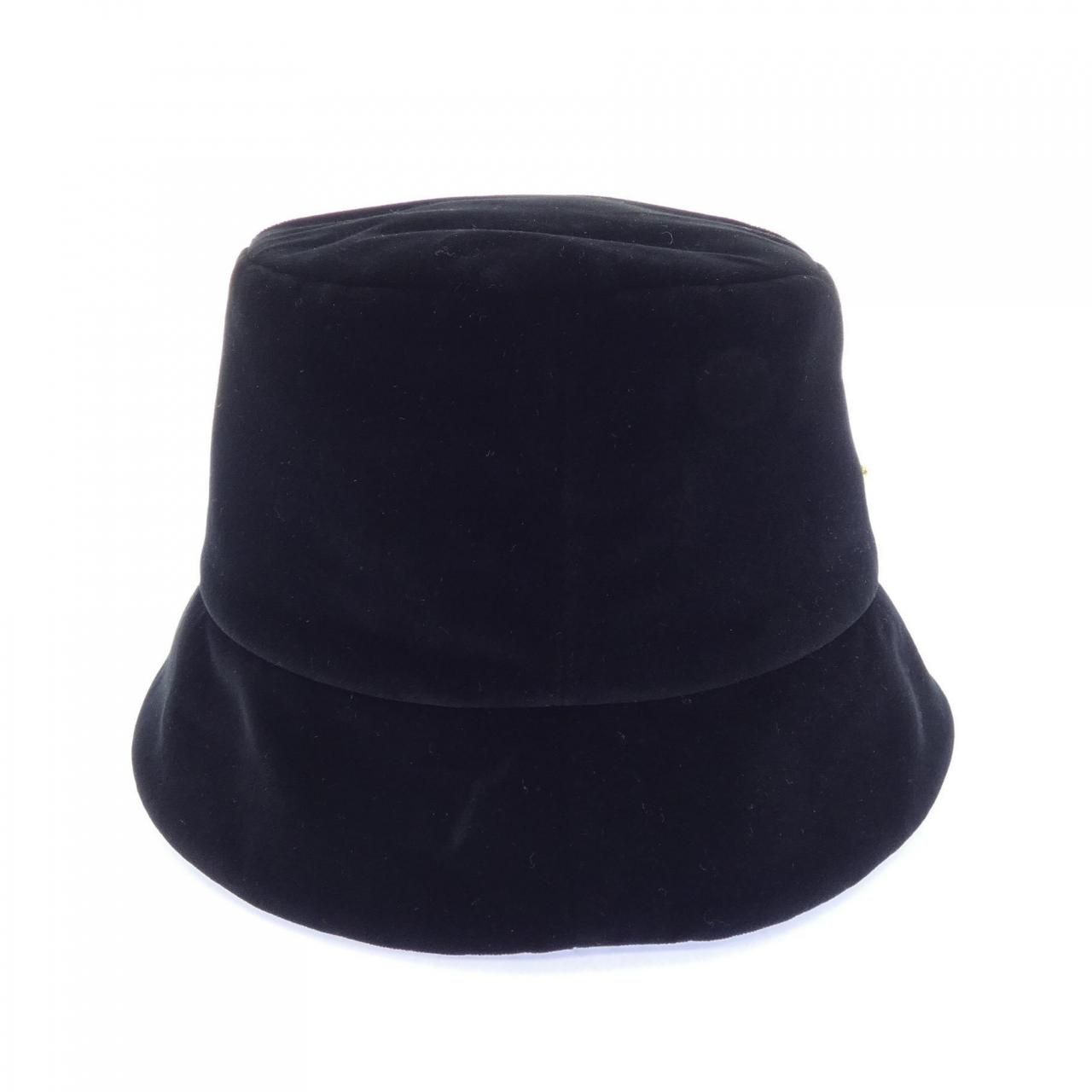 Prada Triangle Logo Velvet Bucket — view 4