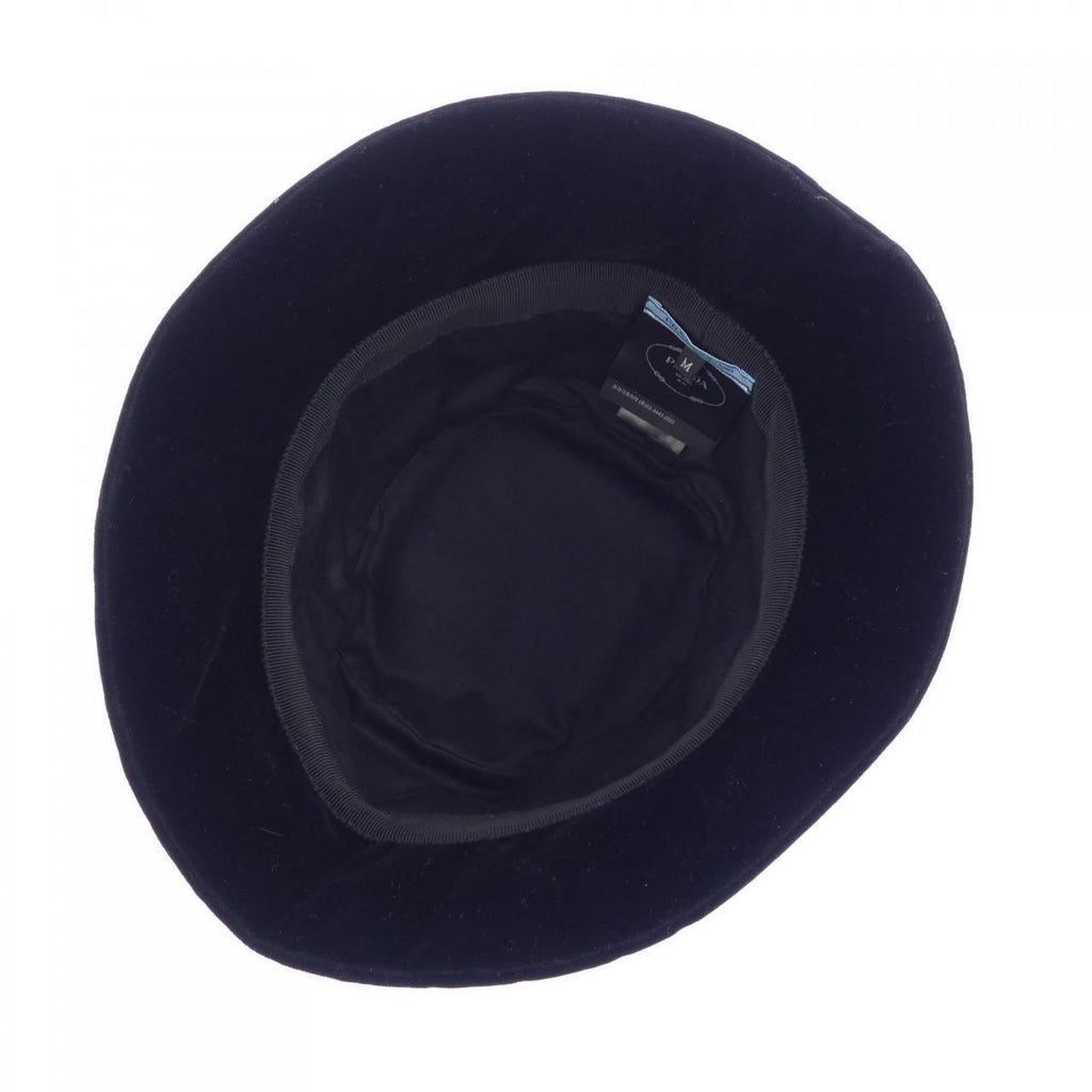 Prada Triangle Logo Velvet Bucket — view 5