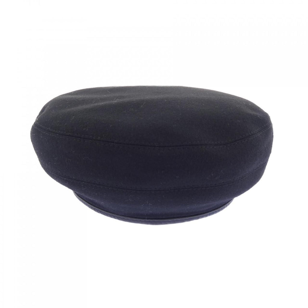 Hermes Cap Hat Black