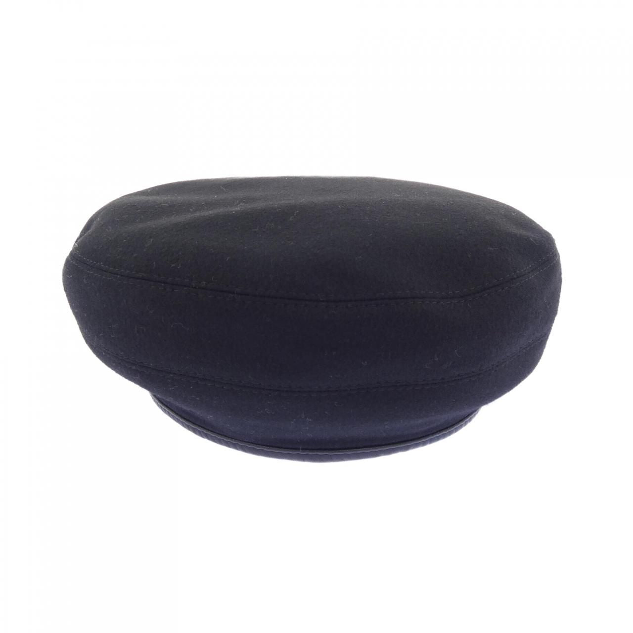 Hermes Cap Hat Black