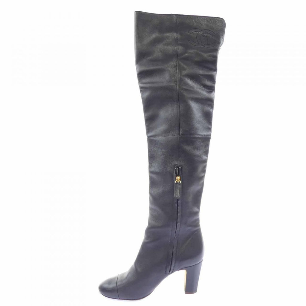Chanel Long Boots Black — view 2