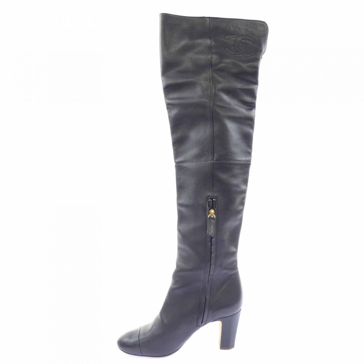 Chanel Long Boots Black — view 2