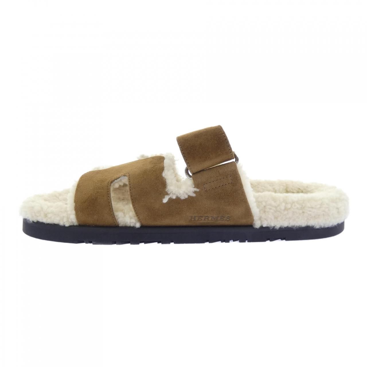Hermes Chypre Sandals Brown — view 2