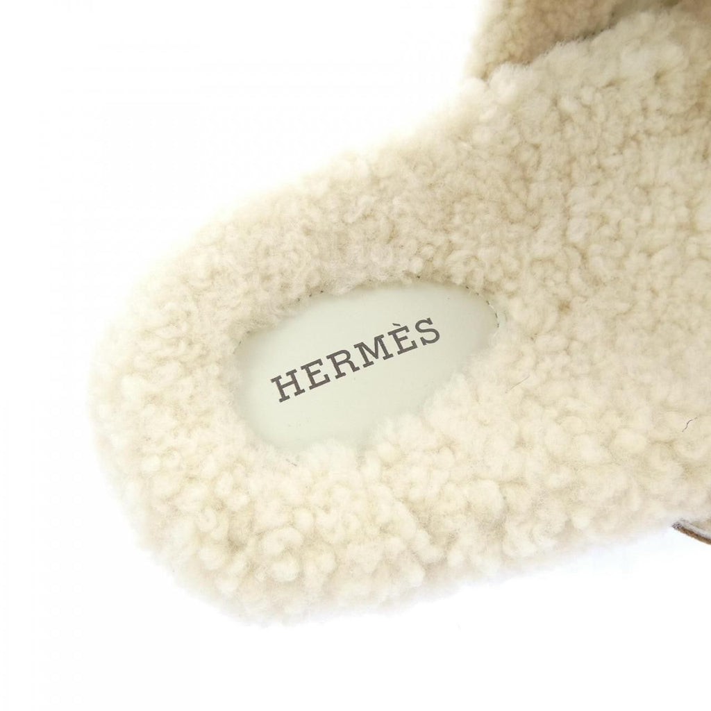 Hermes Chypre Sandals Brown — view 6