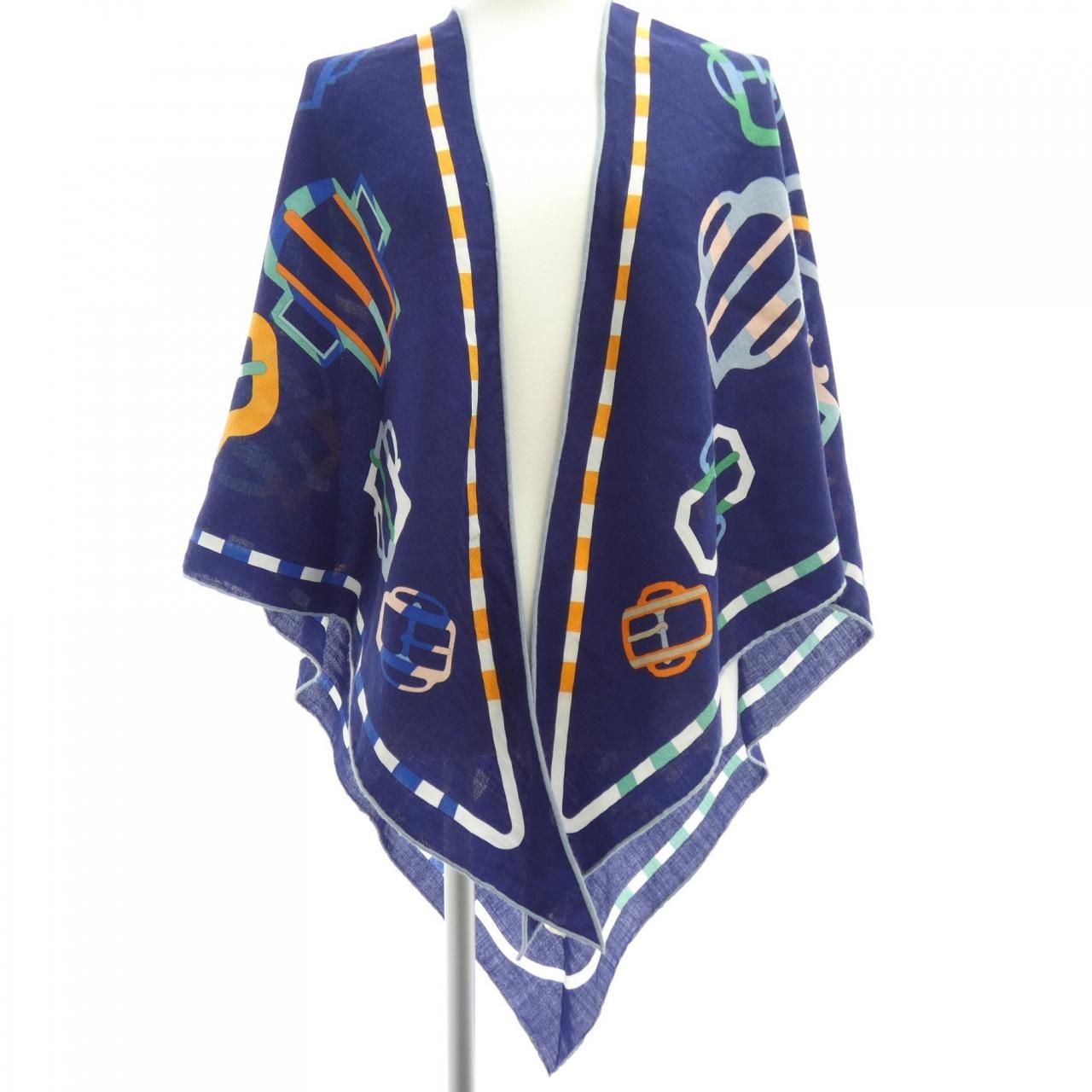 Hermes Bouclerie Moderne en Casaques Triangle Jean Shawl Scarf