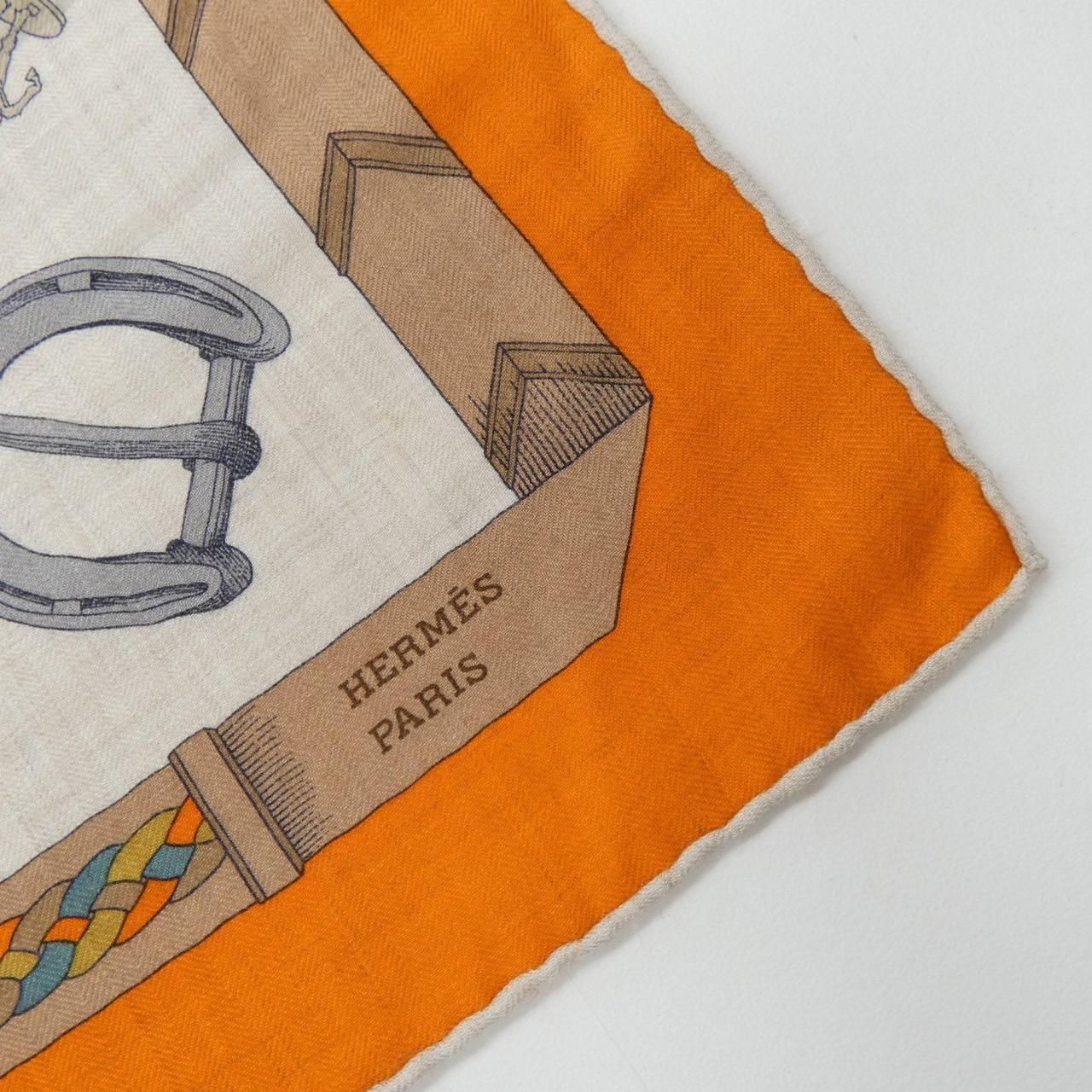 Hermes les Chevaux Dechaines Carre Shawl Scarf — view 2