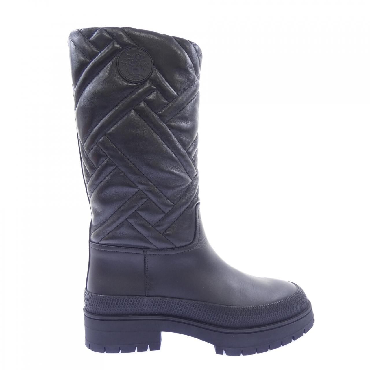Hermes Mosaic Boots Black