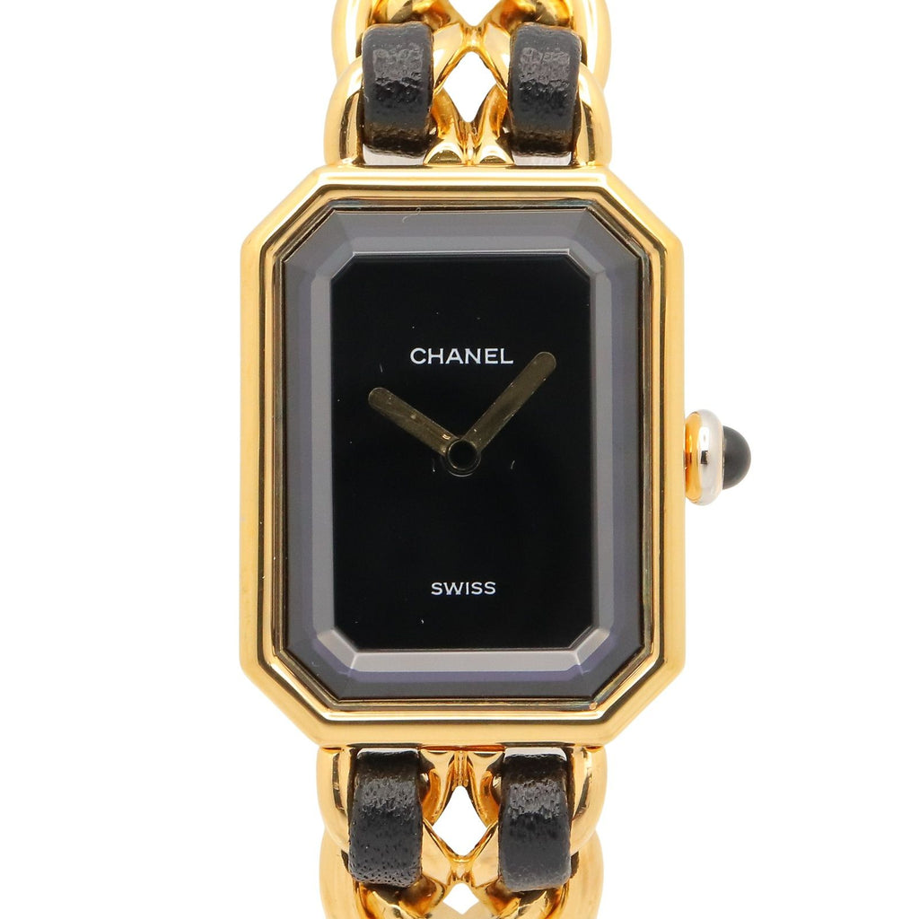 Chanel Watch Premiere S Black Leather