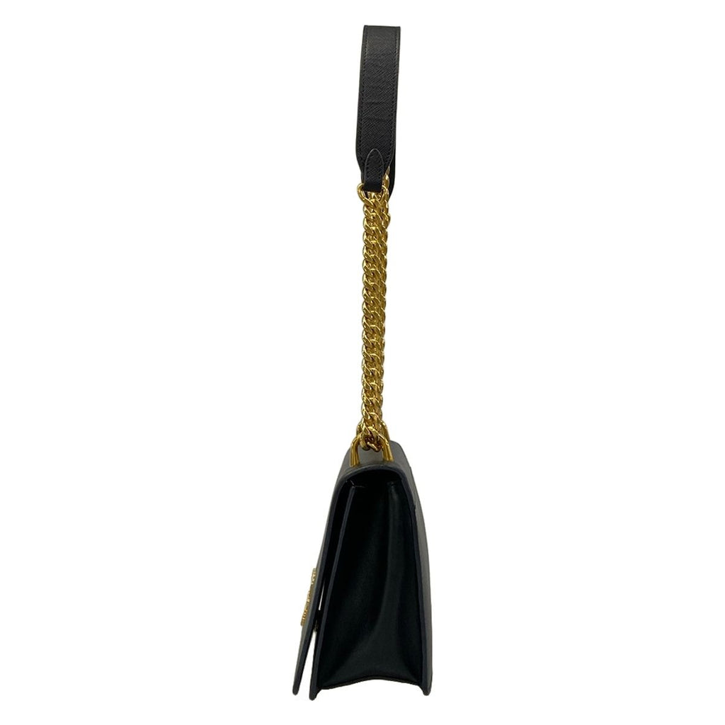 Prada Shoulder Bag Black Chain Leather — view 4