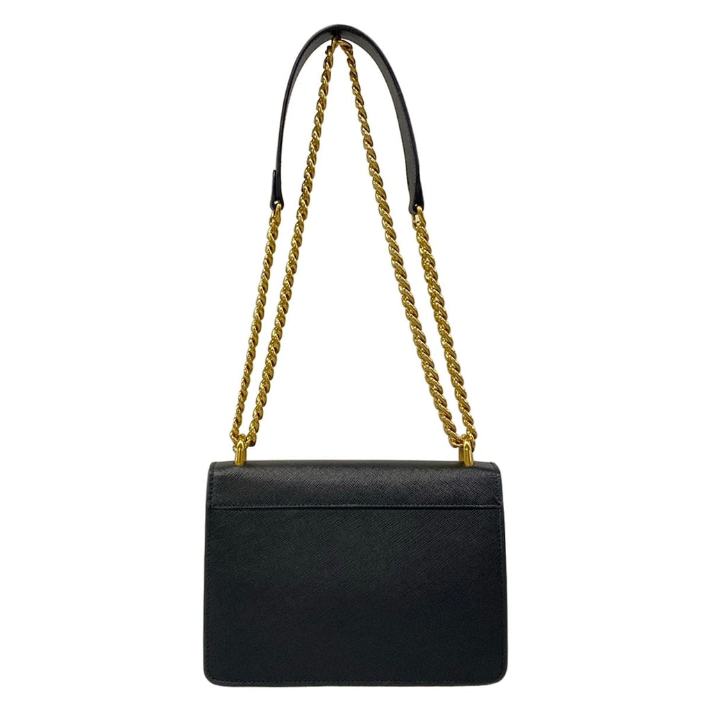 Prada Shoulder Bag Black Chain Leather — view 3