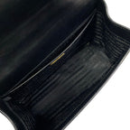 Prada Shoulder Bag Black Chain Leather — view 7