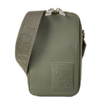 Loewe Shoulder Bag Vertical Crossbody Pocket Khaki