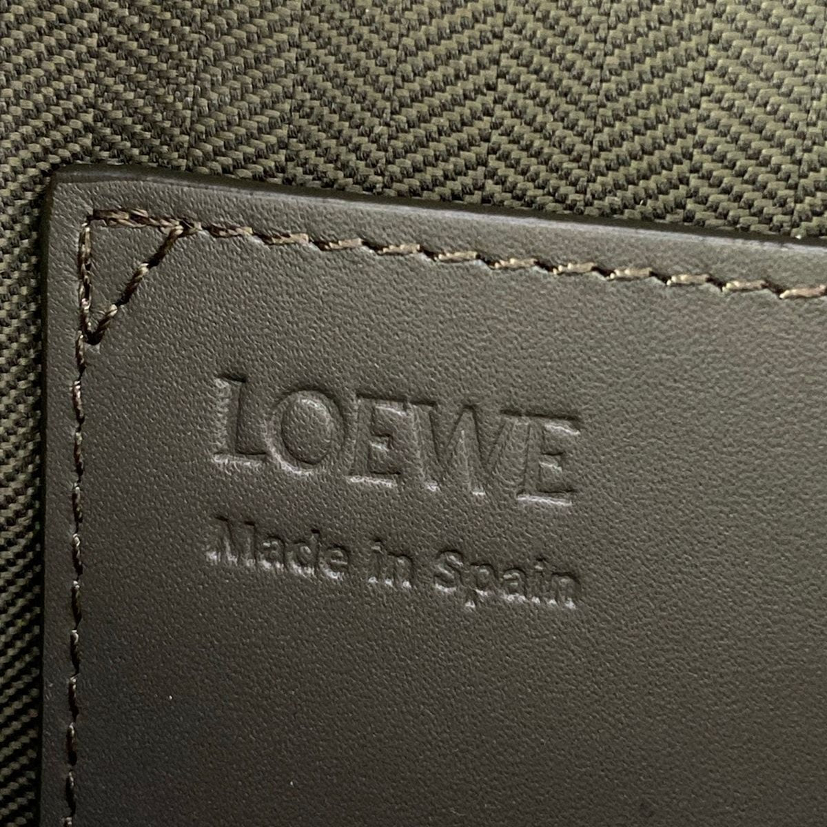Loewe Shoulder Bag Vertical Crossbody Pocket Khaki — view 9