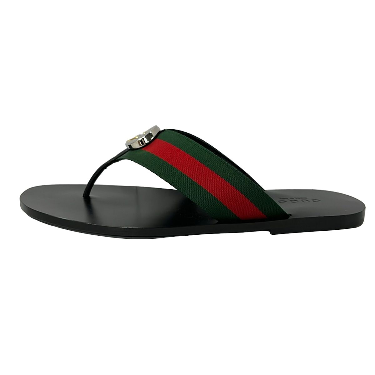 Gucci Sandals 9.5 Black Green Red Leather