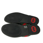 Gucci Sandals 9.5 Black Green Red Leather — view 4