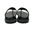 Gucci Sandals 9.5 Black Green Red Leather — view 3