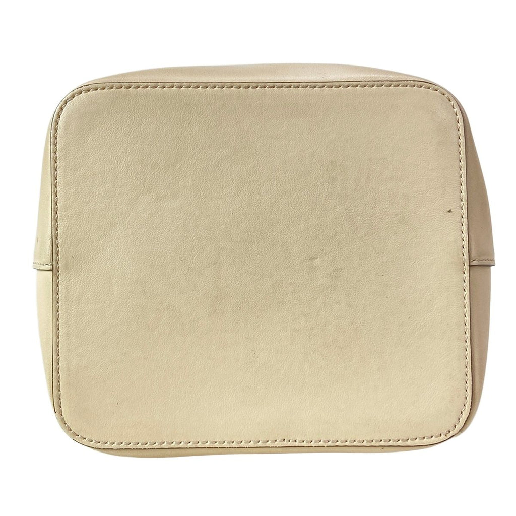 Fendi Shoulder Bag Montresor Beige Drawstring Leather — view 5