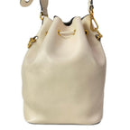 Fendi Shoulder Bag Montresor Beige Drawstring Leather — view 3