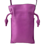 Loewe Shoulder Bag Flamenco Pocket Purple Leather — view 3